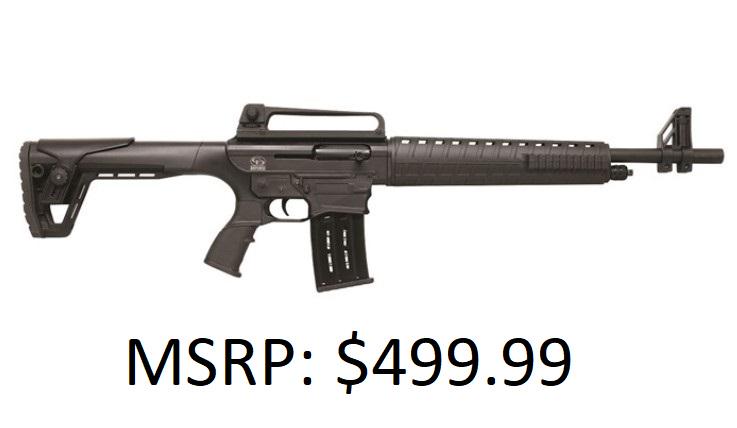 Charles Daly AR-12S Tactical 12 GA Shotgun: Brand New, 5+1 Magazine, Black Finish, Synthetic Stock, 3" Chamber