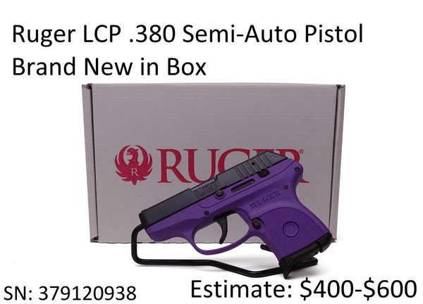 Ruger Lcp .380 Semi Auto Lady Lilac Pistol
