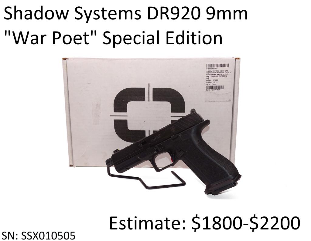 Shadow Systems DR920 9mm "War Poet": Brand New in the box
