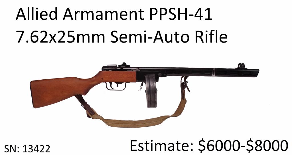 Allied Armament PPSH-41 7.62x25mm Rifle: Allied Armament PPSH-41 7.62x25mm Rifle