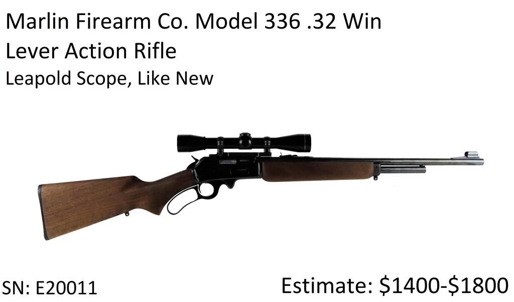 Marlin Firearm Co. Model 336 .32 Win Lever Action: Marlin Firearm Co. Model 336 .32 Win Lever Action