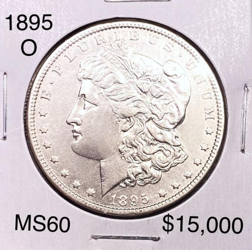 1895-O Morgan Silver Dollar UNCIRCULATED: 1895-O Morgan Silver Dollar UNCIRCULATED