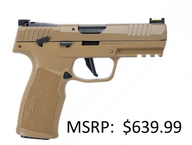 Sig Sauer P322 22 LR Coyote Pistol: Sig Sauer P322 22 LR Coyote Pistol
