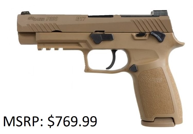 Sig Sauer P320 M17 9mm Pistol: Sig Sauer P320 M17 9mm Pistol