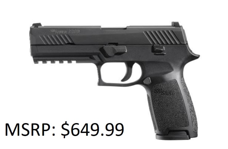 Sig Sauer P320 Full 9mm Pistol: Sig Sauer P320 Full 9mm Pistol