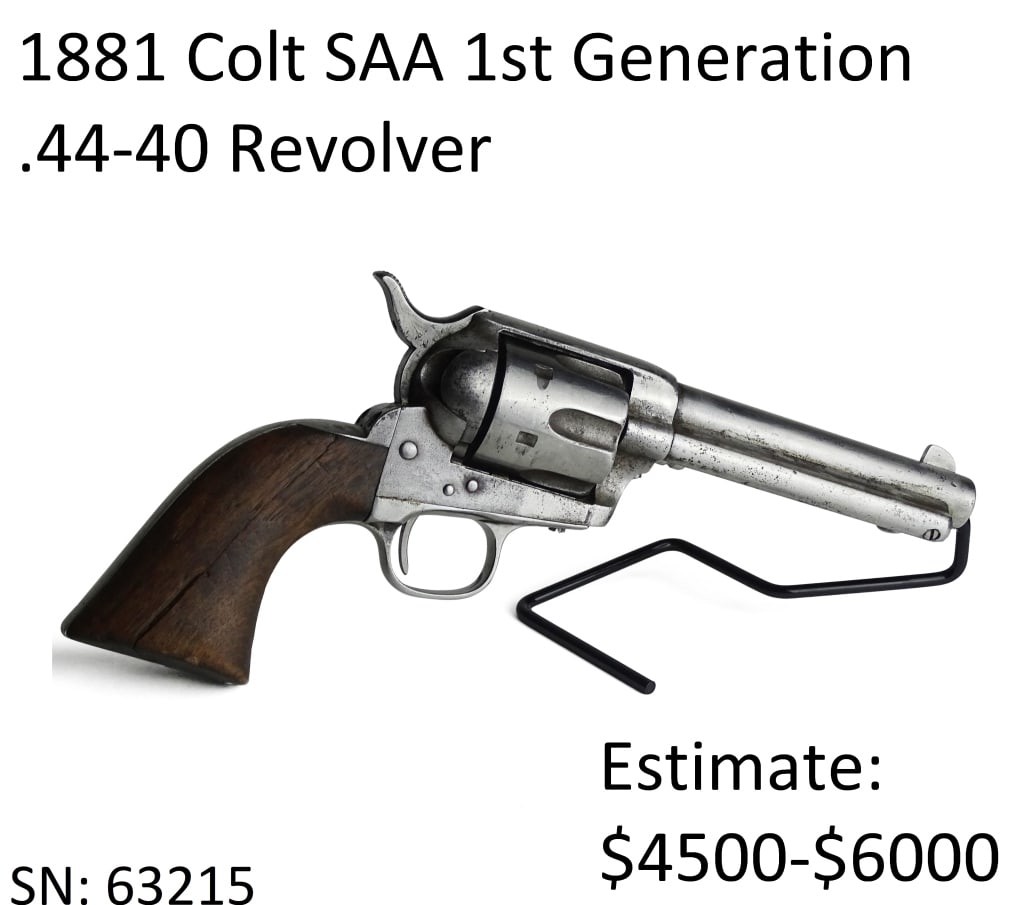 1881 Colt Single Action Army .44-40 Revolver: 1881 Colt Single Action Army .44-40 Revolver