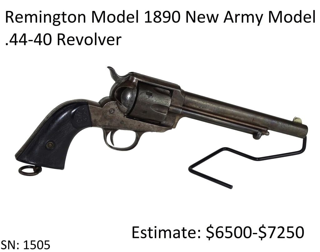 Remington Model 1890 New Army .44-40 Revolver: Remington Model 1890 New Army .44-40 Revolver