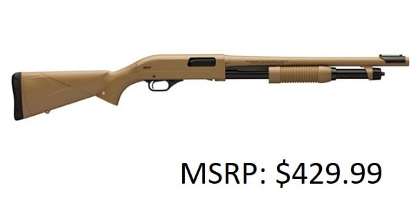 Winchester SXP Defender 12 GA Dark Earth Shotgun: Winchester SXP Defender 12 GA Dark Earth Shotgun