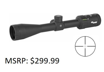 Sig Sauer Whiskey 3 3-9x40 1" Scope: Sig Sauer Whiskey 3 3-9x40 1" Scope