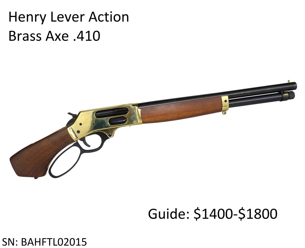 Henry Lever Action Brass Axe .410: Henry Lever Action Brass Axe .410