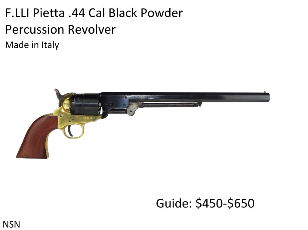 F.LLI Pietta .44 Cal Percussion Revolver: F.LLI Pietta .44 Cal Percussion Revolver