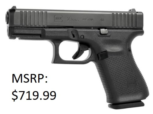 Glock G23 Gen 5 .40 S&W Pistol: Glock G23 Gen 5 .40 S&W Pistol