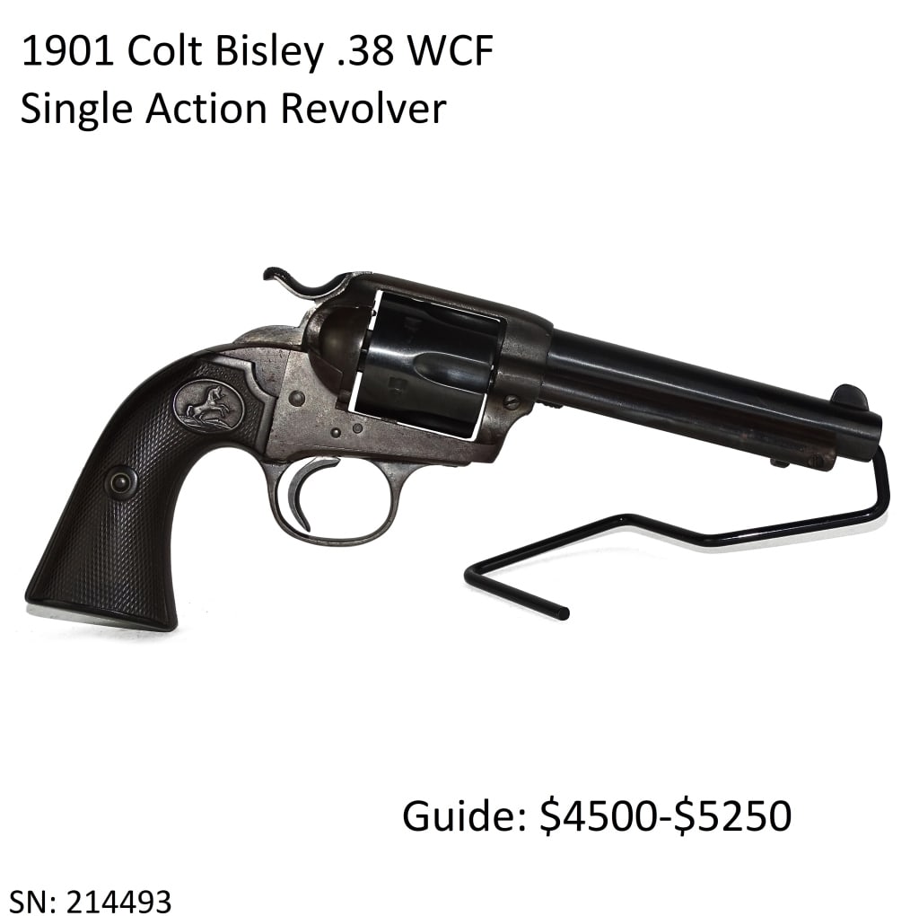 1901 Colt Bisley .38 WCF Single Action Revolver: 1901 Colt Bisley .38 WCF Single Action Revolver