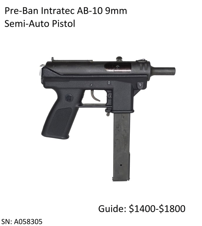 Pre-Ban Intratec AB-10 9mm Semi-Auto Pistol: Pre-Ban Intratec AB-10 9mm Semi-Auto Pistol