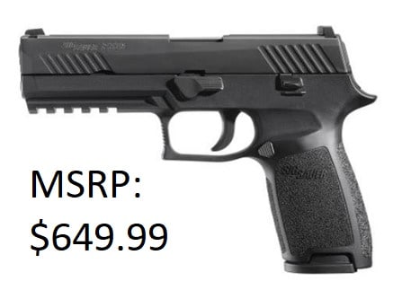 Sig Sauer P320 Full 9mm Semi-Auto Pistol: Sig Sauer P320 Full 9mm Semi-Auto Pistol