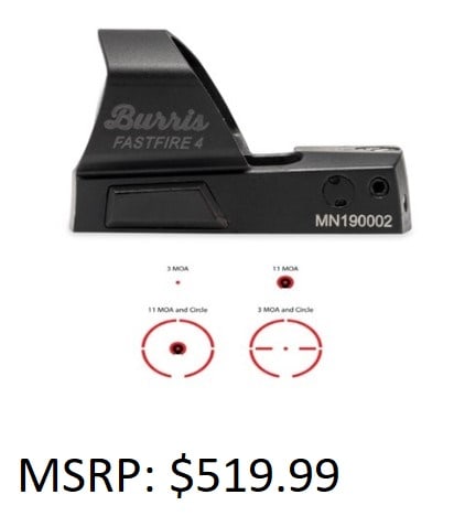 Burris Optics Fastfire IV Red Dot: Burris Optics Fastfire IV Red Dot