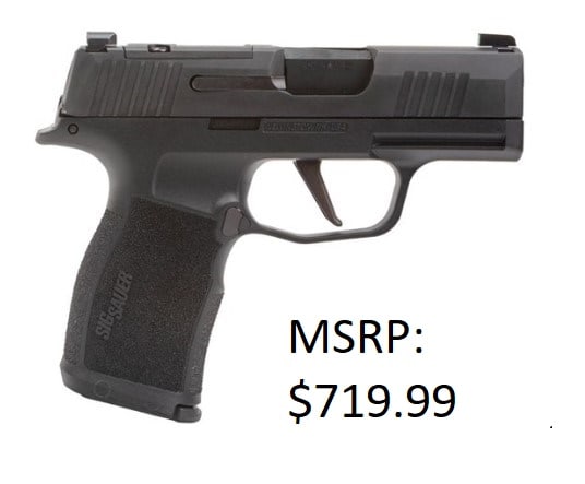 Sig Sauer P365X 9mm Pistol: Sig Sauer P365X 9mm Pistol