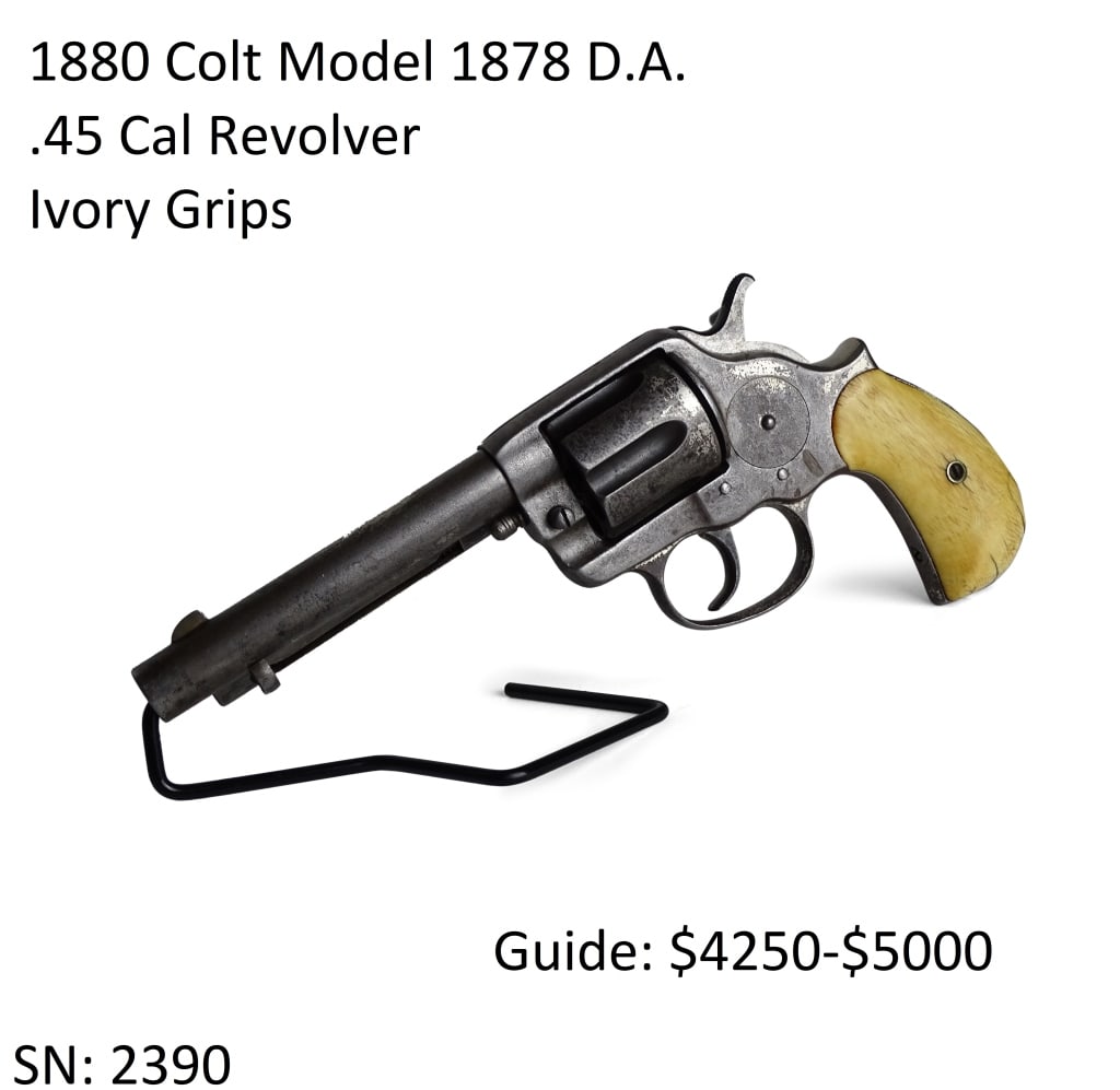 1880 Colt Model 1878 D.A. .45 Cal Revolver: 1880 Colt Model 1878 D.A. .45 Cal Revolver