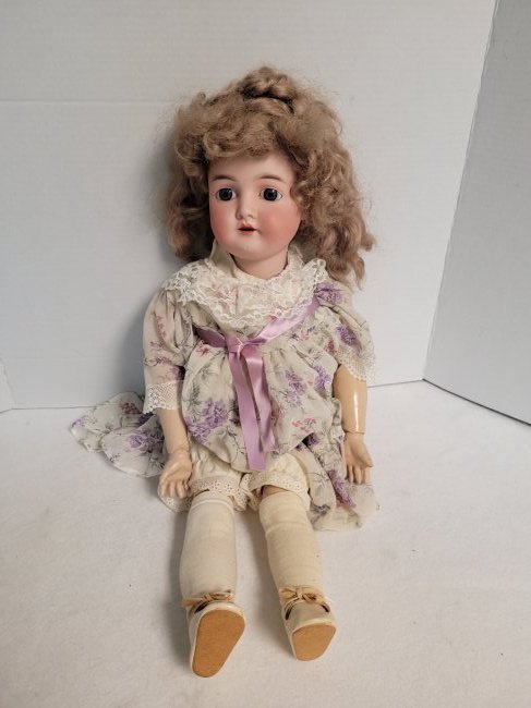Antique German Queen Louise #10 Doll 25" Signed (1 of 3)