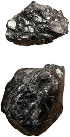 Two Large Chunks of Black Obsidian (Unverified)