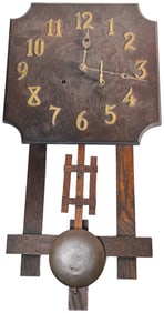 1920s National Clock & MFG Co. Spanish Mission Style Wall Clock