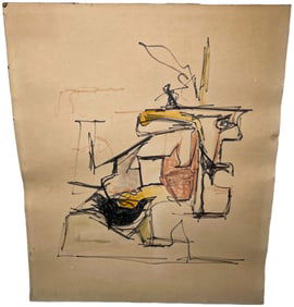 Abstract Drawing "Sea Totem" by Ruth J. Kaplan