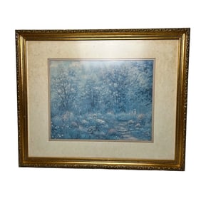 Impressionist-Style Landscape Print by Unknown Artist