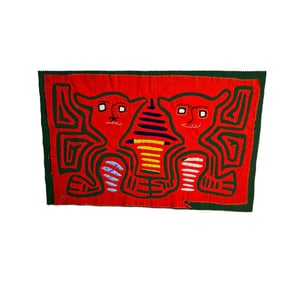 1960s Hand-Sewn Kuna Panamanian Animal Textile Art