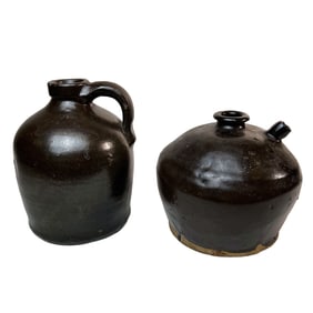 Set of Two American Antique Bean Pots