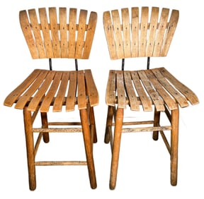 Pair of Mid-Century Arthur Umanoff Bar Stools