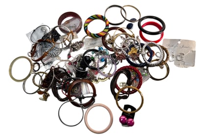 Lot of Assorted Costume Jewelry - Bracelets, Necklaces, Earrings, and More