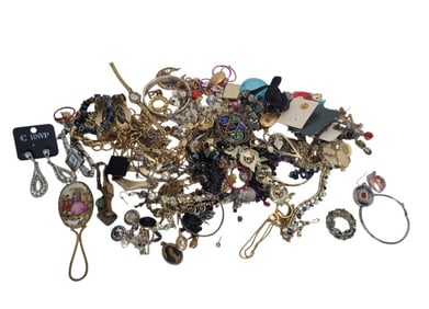 Large Lot of Vintage Costume Jewelry