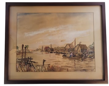 Original Pastel by Listed Artist 1950