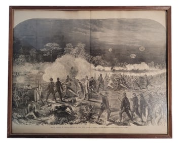 19th Century Civil War Battle Print