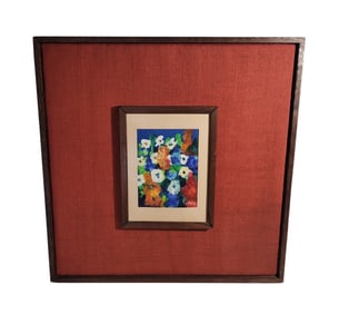 Mid Century Modern Art Painting Signed