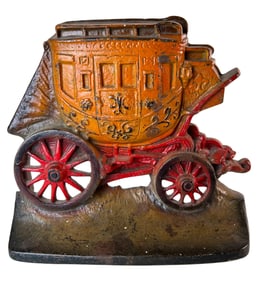1930s Vintage Stage Coach Doorstop