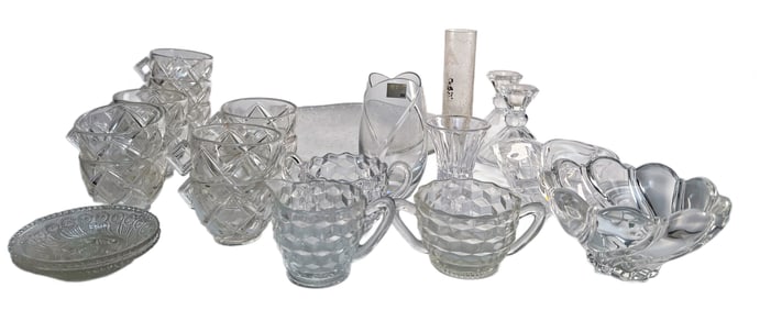 Lot of Various Vintage Glassware, Cups, Bowls, And More