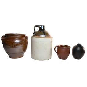Lot of Four Vintage Pieces, Antique Crockery / Stoneware / Ceramics