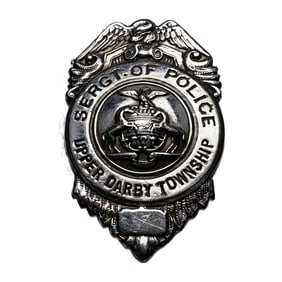Obsolete Mid-Century Upper Darby Township PA Sergeant of Police Badge