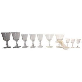 Lot of 10 Vintage 1940s-1950s Glassware