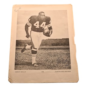 Leroy Kelly Browns Signed Letter