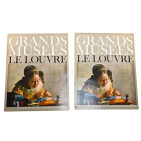 Lot of 2 March 1970 Le Monde Des Grand Musees Le Louvre Catalogs