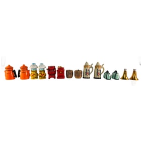 Lot of 7 Pairs of Vintage Unique Salt and Pepper Shakers