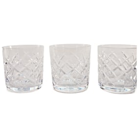 Three Waterford Crystal Whisky Tumblers