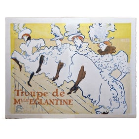 The Troup of Madame Eglantine Poster Lithograph by Henri de Toulouse-Lautrec