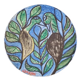 Vintage Painting of Exotic Birds by St. Pierre Toussaint