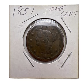 1851 One Cent US