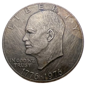 Silver Dollar 1776-1976 Liberty & Moon