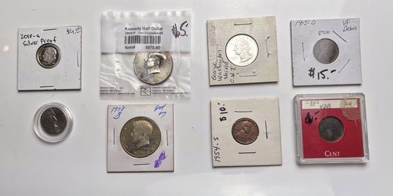 Lot of 8 Rare Coins