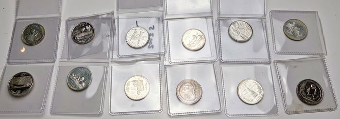Lot of 11 Vintage Different State Quarters